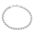 Puffed Rolo Bracelet | Hollow 925 Sterling Silver