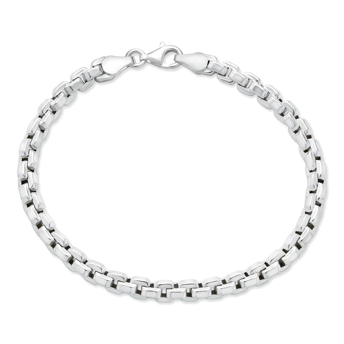 Puffed Rolo Bracelet | Hollow 925 Sterling Silver