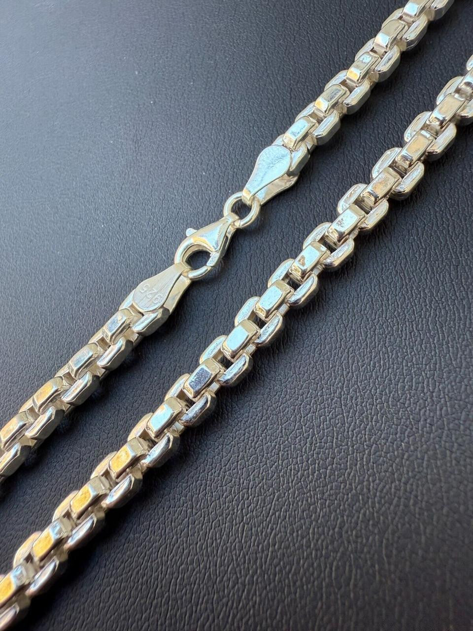 Puffed Rolo Chain Necklace | Hollow 925 Sterling Silver