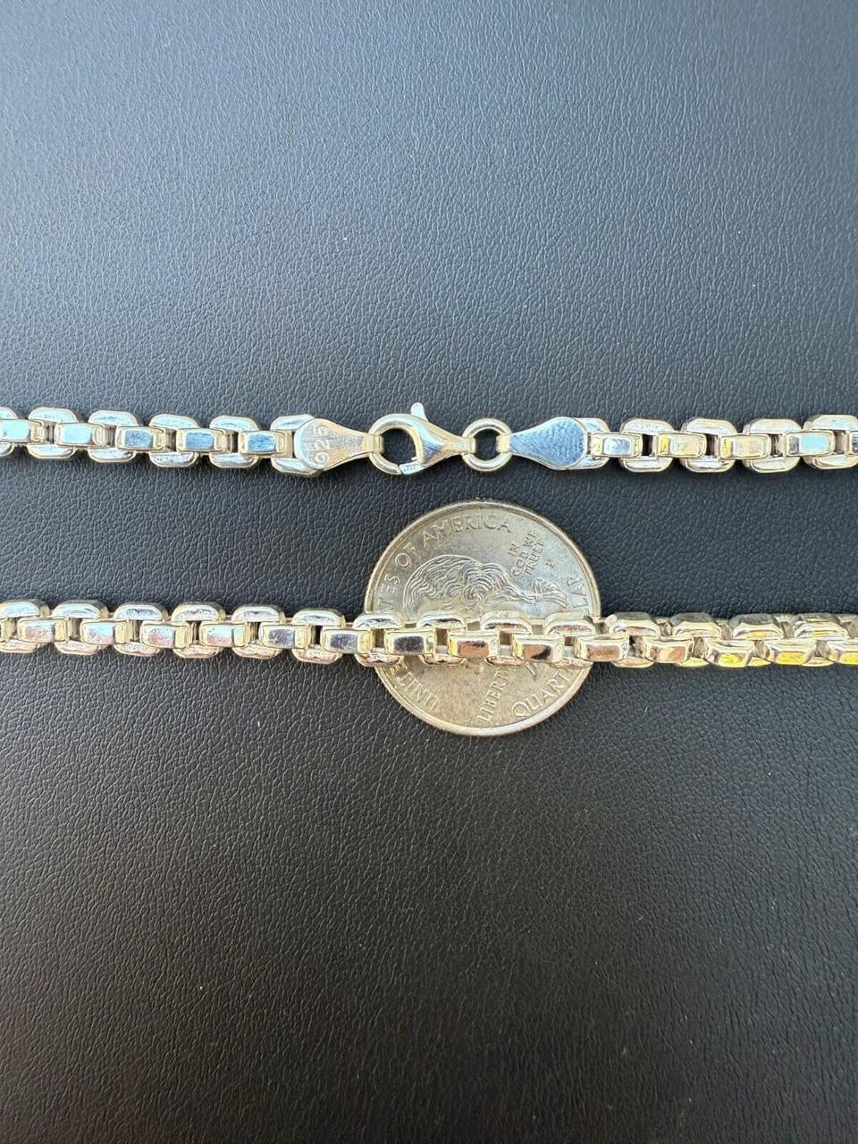 Puffed Rolo Chain Necklace | Hollow 925 Sterling Silver