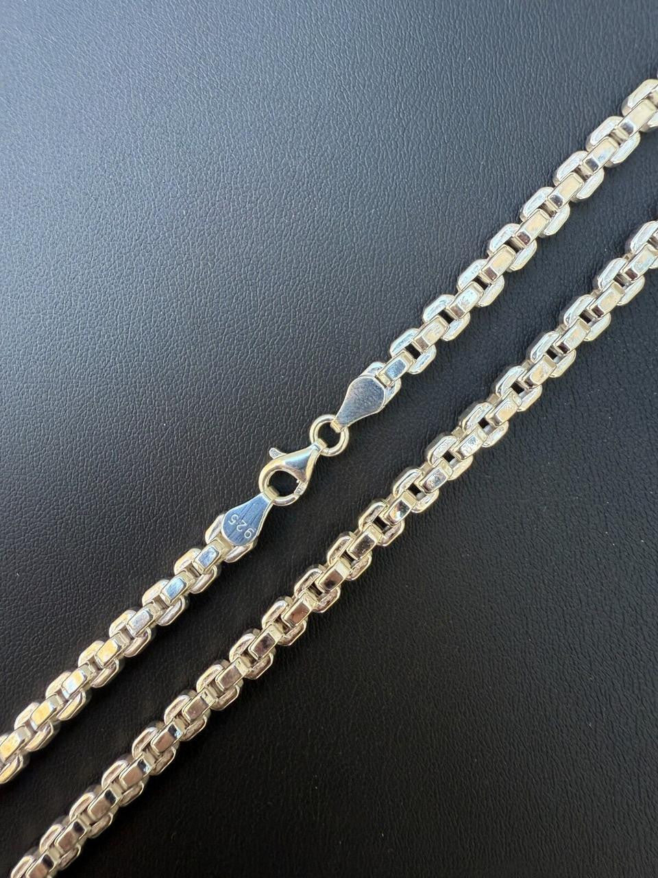 Puffed Rolo Chain Necklace | Hollow 925 Sterling Silver