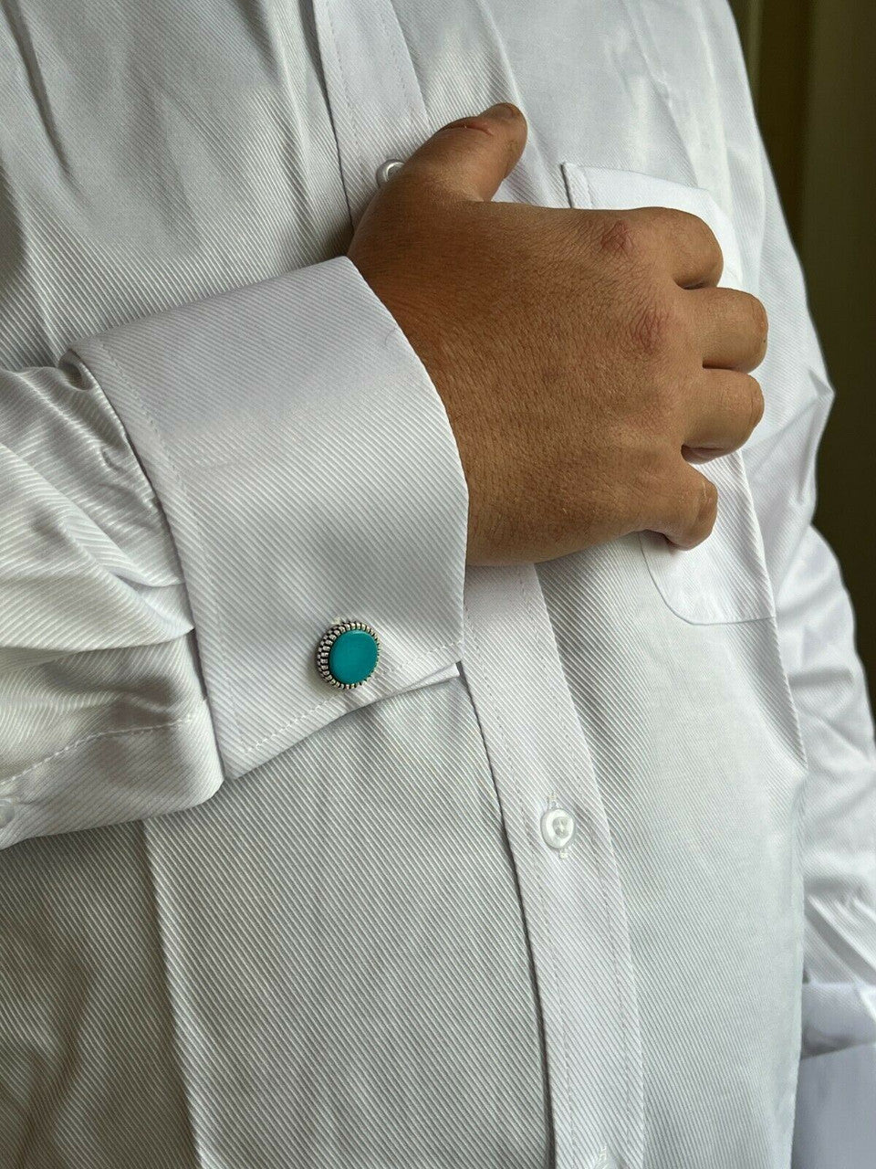 Cufflinks Round Classic | 925 Silver