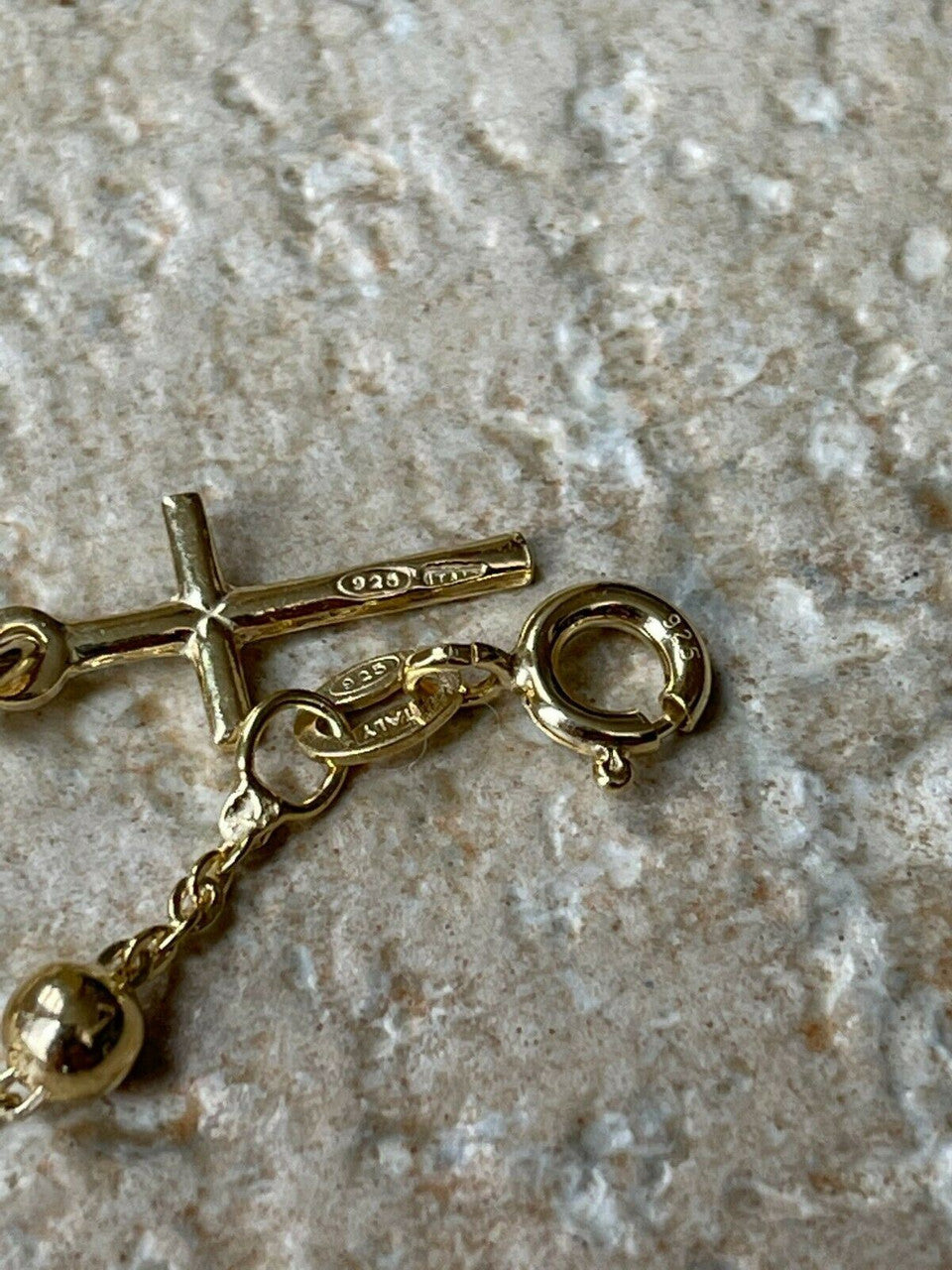 Rosary Bracelet | 14k Gold Vermeil 925 Silver