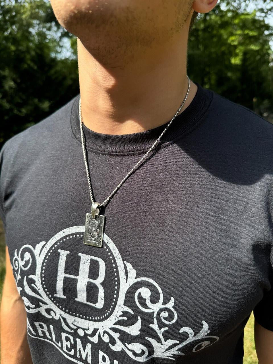 King Of Spades Card Pendant | 14k Gold Vermeil Or 925 Silver