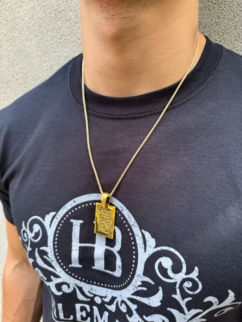 King Of Spades Card Pendant | 14k Gold Vermeil Or 925 Silver