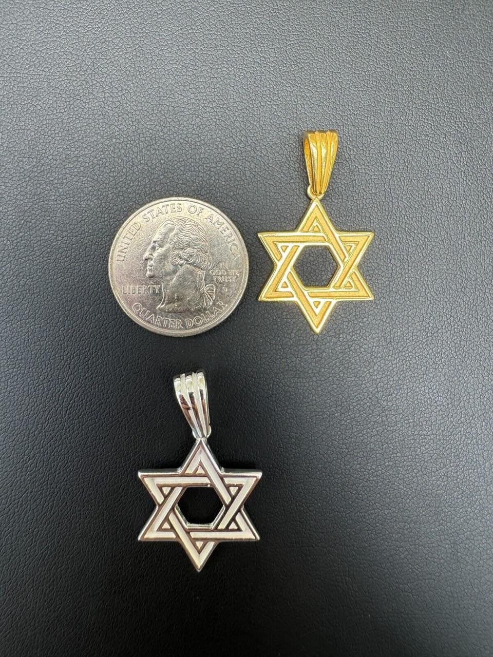 Jewish Classic Star Of David Pendant | 14k Gold Vermeil Or 925 Silver