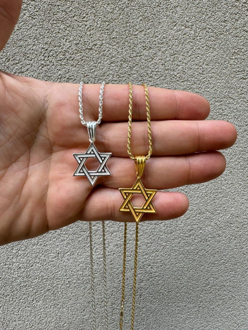 Jewish Classic Star Of David Pendant | 14k Gold Vermeil Or 925 Silver