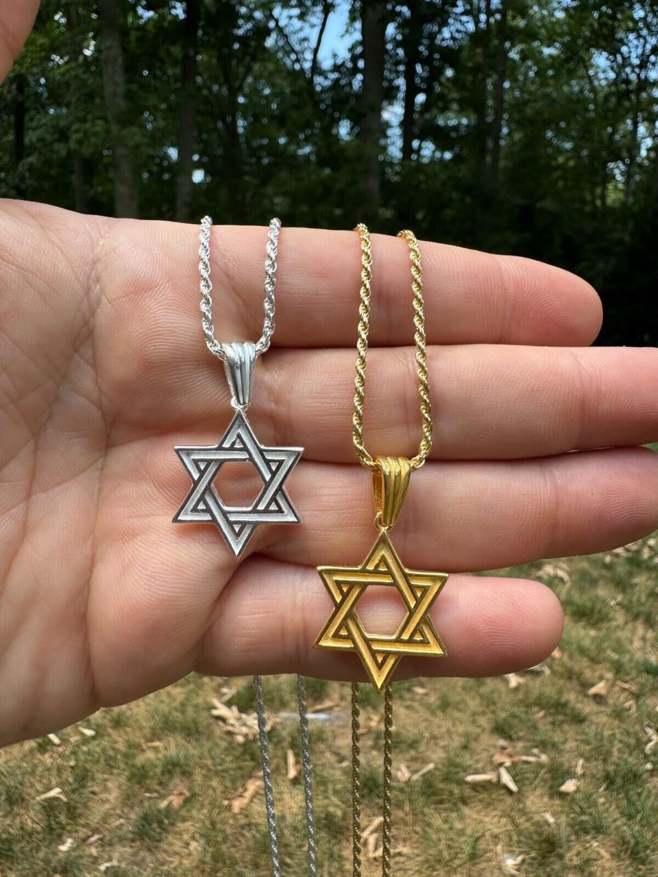 Jewish Classic Star Of David Pendant | 14k Gold Vermeil Or 925 Silver