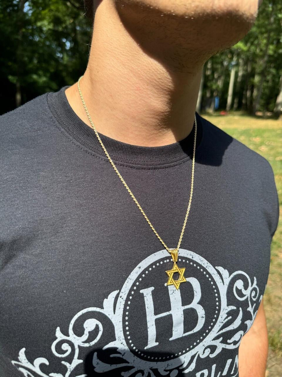 Jewish Classic Star Of David Pendant | 14k Gold Vermeil Or 925 Silver