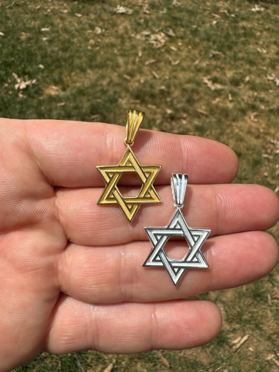 Jewish Classic Star Of David Pendant | 14k Gold Vermeil Or 925 Silver