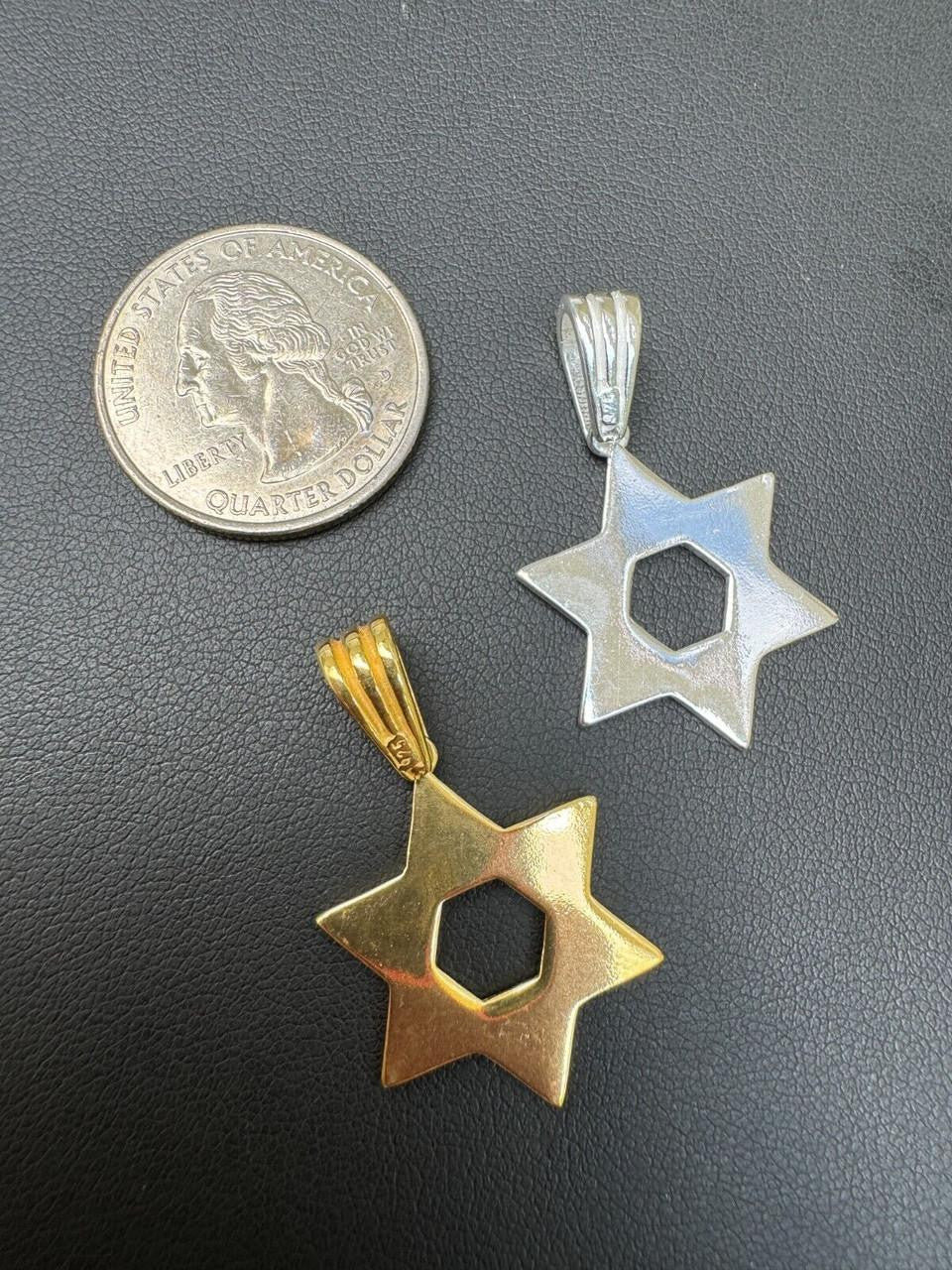 Jewish Classic Star Of David Pendant | 14k Gold Vermeil Or 925 Silver