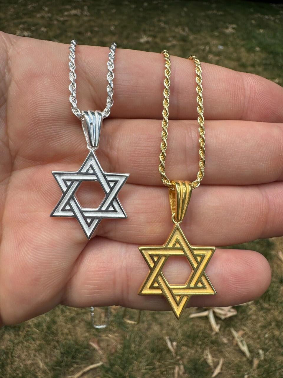 Jewish Classic Star Of David Pendant | 14k Gold Vermeil Or 925 Silver