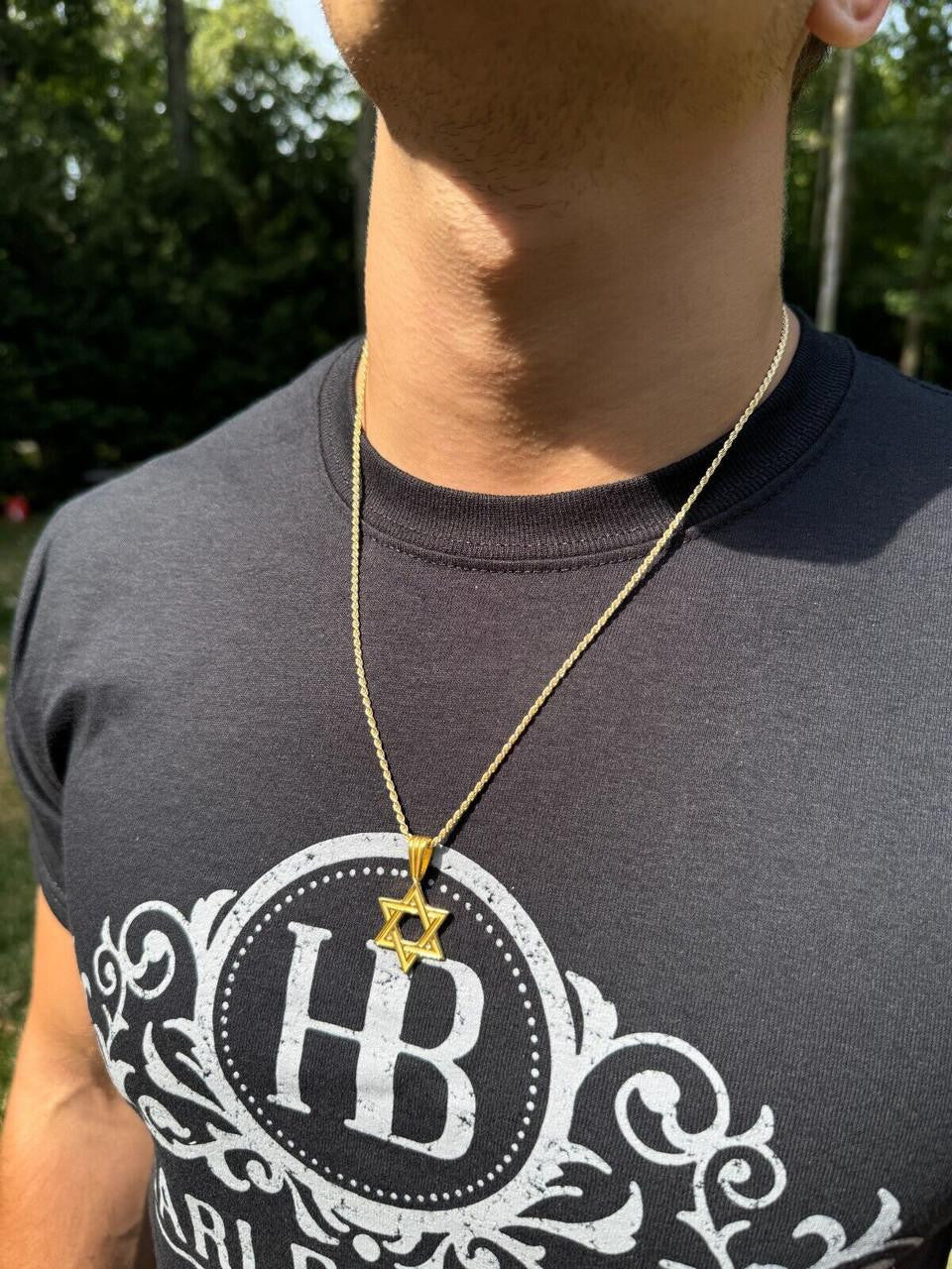 Jewish Classic Star Of David Pendant | 14k Gold Vermeil Or 925 Silver