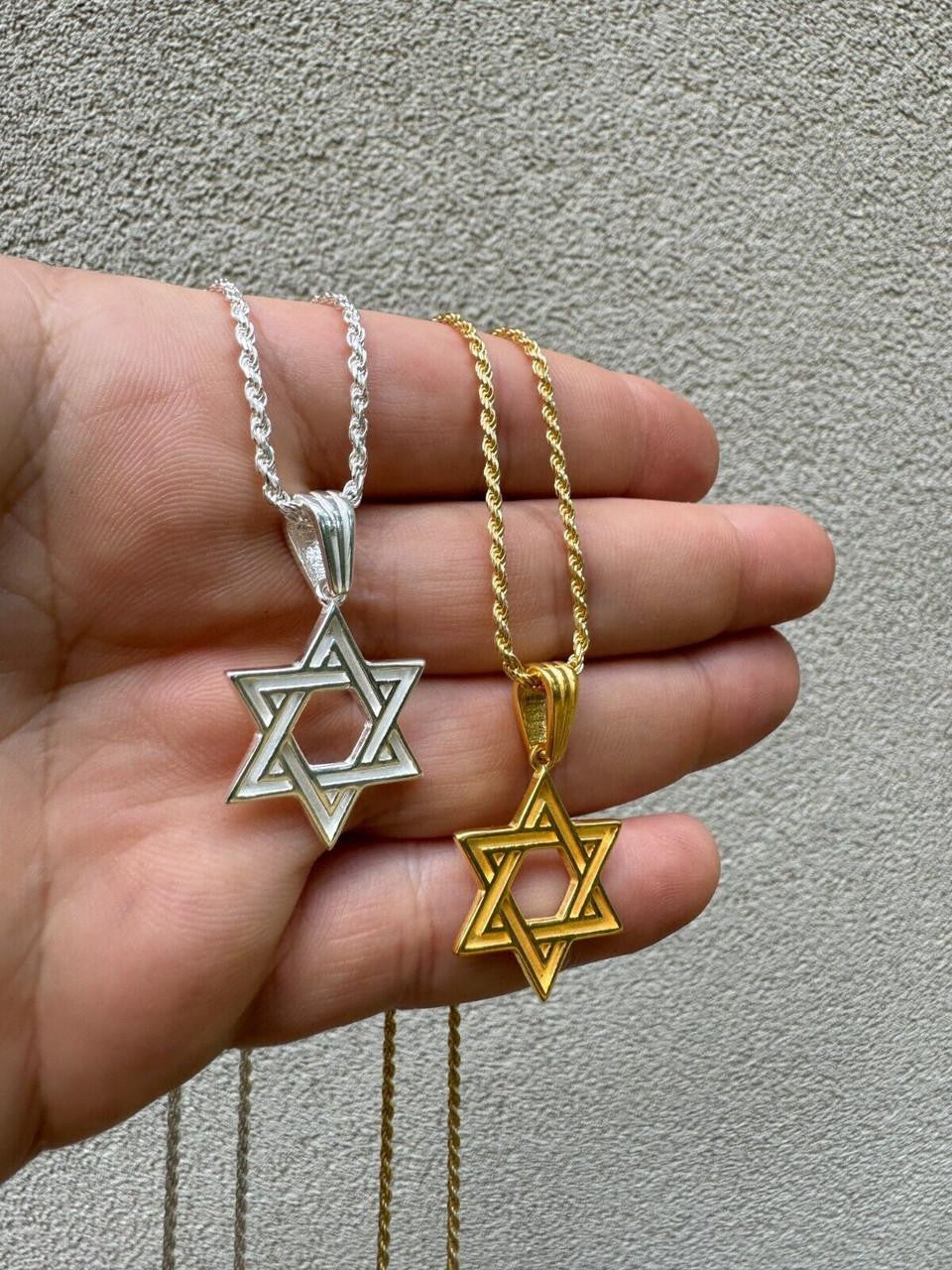 Jewish Classic Star Of David Pendant | 14k Gold Vermeil Or 925 Silver