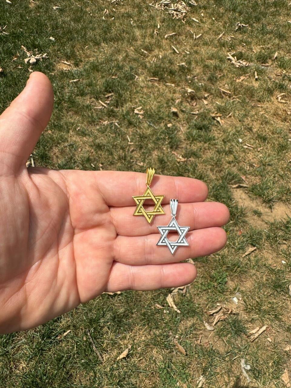 Jewish Classic Star Of David Pendant | 14k Gold Vermeil Or 925 Silver