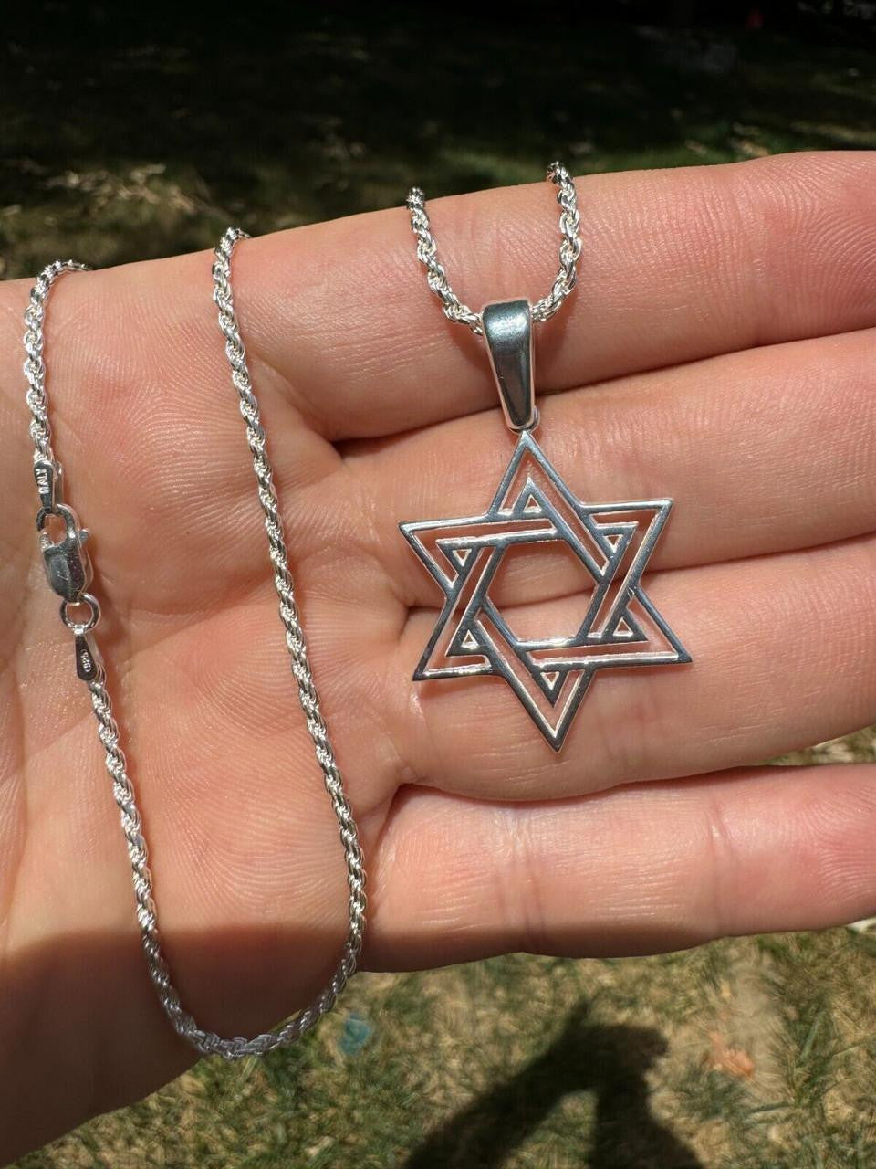 Jewish Cutout Star Of David Pendant | 14k Gold Vermeil Or 925 Silver