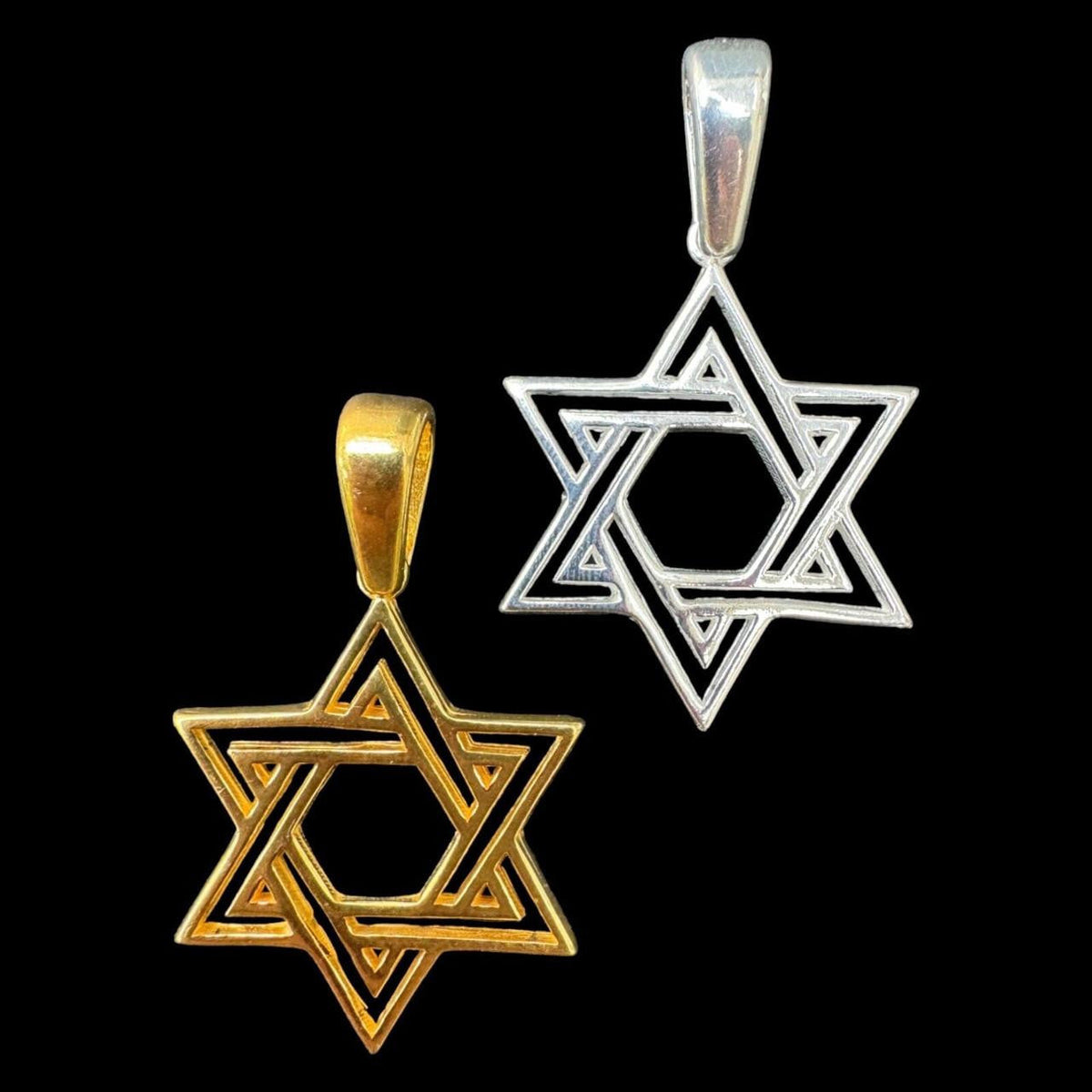 Jewish Cutout Star Of David Pendant | 14k Gold Vermeil Or 925 Silver