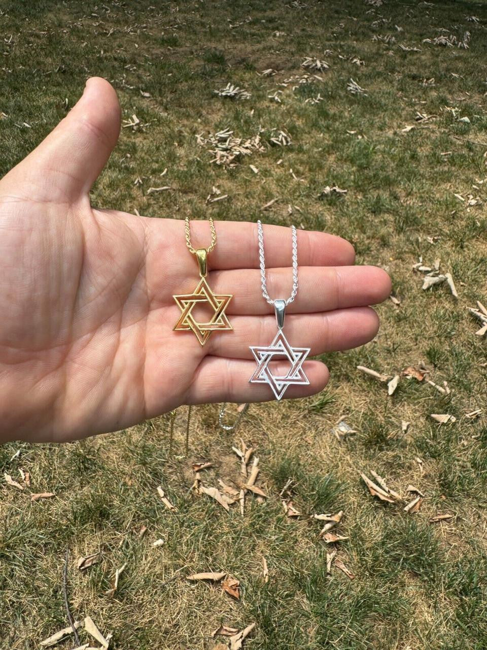 Jewish Cutout Star Of David Pendant | 14k Gold Vermeil Or 925 Silver