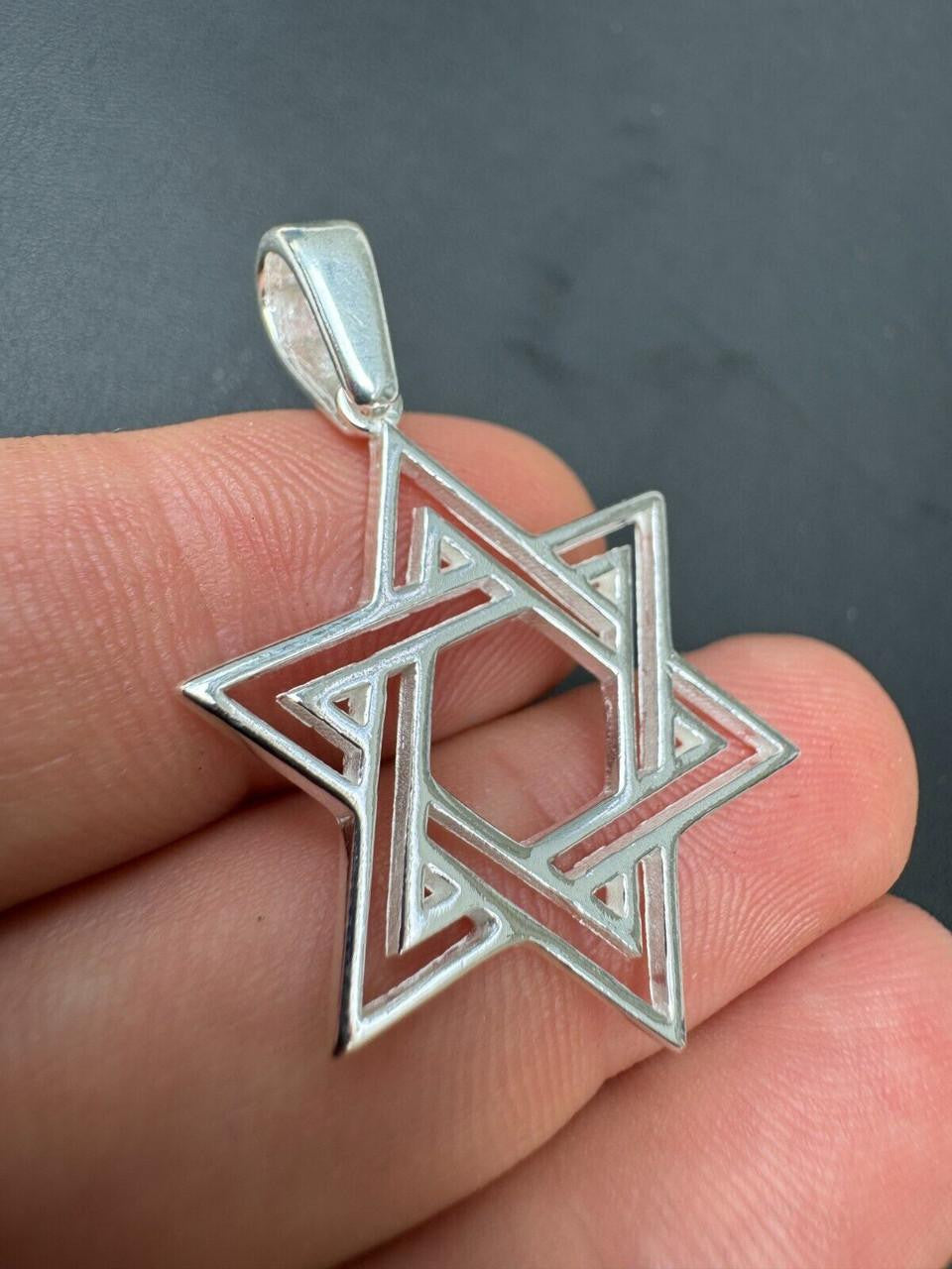 Jewish Cutout Star Of David Pendant | 14k Gold Vermeil Or 925 Silver